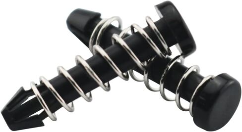 80PCS 18.6mm Radiator Round Head Pins CPU Cooler Mounting Fasteners Plastic Metal 0.73inch/18.6mm for Computer Fan Installation Black in Saudi Arabia