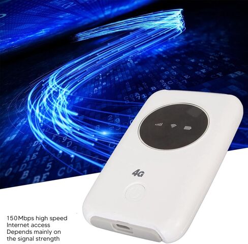 مودم Sorandy 4G LTE USB WiFi، نقطة اتصال متنقلة محمولة مع فتحة لبطاقة SIM وبطارية 3200 مللي أمبير في الساعة للسفر والأعمال الخارجية وتوصيل 10 أجهزة in Kuwait