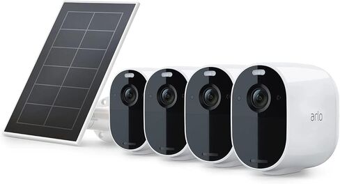 Arlo Essential Spotlight 4 Cameras + 1 Solar Panel, Motion Only Alert Type in Saudi Arabia