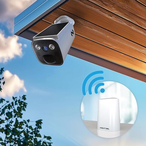 Night Owl Wi-Fi Hub with 64GB MicroSD Card and 3 Solar Powered Wireless 2K Cameras in Saudi Arabia