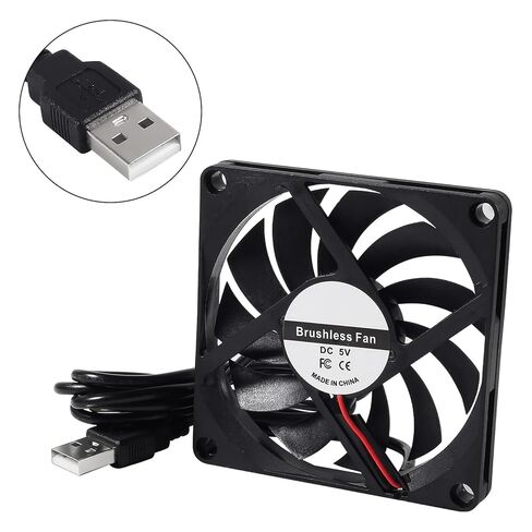 DIANN 2 قطعة 8010 مروحة تبريد 5 فولت 0.27A USB 80x80x10 مللي متر فرش تيار مستمر وحدة المعالجة المركزية للكمبيوتر بالوعة الحرارة مروحة تبريد تبريد 80 مللي متر x 10 مللي متر in Saudi Arabia