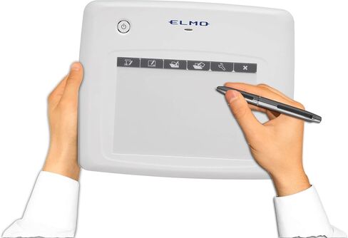 جهاز لوحي القلم اللاسلكي Elmo 1307 موديل CRA-1، قدرة تفاعلية لاسلكية، متوافق مع كاميرات المستندات Elmo، 16 ساعة من وقت التشغيل المستمر، نطاق يصل إلى 49.2 قدم، إيقاف التشغيل التلقائي in Saudi Arabia