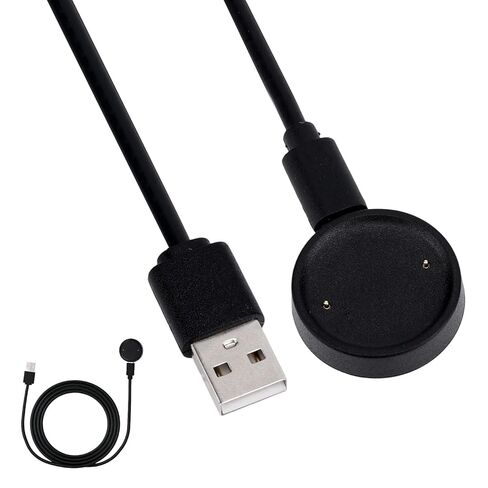 Charger Cable for Amazfit Active 2/Bip 6, 1m/3.3FT USB Replacement Charging Cord Portable Type C Smartwatch Dock & Charger Station (Black) in Saudi Arabia