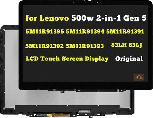 بديل لجهاز Lenovo Yoga 500w Gen 4 82VQ 82VR 82VRS09T00 82VQ0007US 82VQ000EUS 5M11N59374 5M11N59375 1920x1200 IPS LCD شاشة تعمل باللمس إطار مجموعة المحول الرقمي in Kuwait