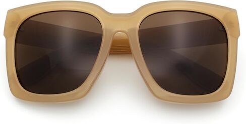 Womens Boyfriend Style XXL Oversize Horned Rim Thick Plastic Sunglasses in Saudi Arabia