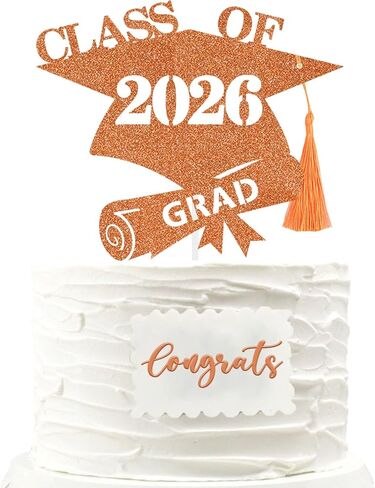 CAP CAP CAP CAKE TOPPER مع حرير شرابة الحرير بريق دبلوم من 2025 غراد الحزب الديكور الذهب الأرجواني in Kuwait