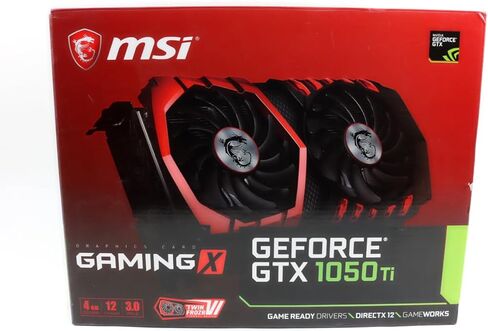 بطاقة رسومات MSI Gaming GeForce GTX 1050 Ti 4GB GDRR5 128-bit HDCP تدعم DirectX 12 TORX 2.0 Fan (GTX 1050 TI Gaming X 4G) (متجددة) in Saudi Arabia