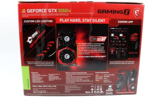 بطاقة رسومات MSI Gaming GeForce GTX 1050 Ti 4GB GDRR5 128-bit HDCP تدعم DirectX 12 TORX 2.0 Fan (GTX 1050 TI Gaming X 4G) (متجددة) in Saudi Arabia
