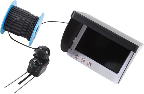 Fabater Underwater Fishing Camera, HD 1080P 5MP Sensor 195 Degree Wide Angle 4.3 Inch Fish Finder, Underwater Camera with 98.4ft Cable for Ice Lake Boat Kayak Fishing in Saudi Arabia