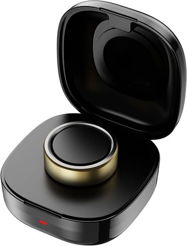 حافظة شحن لاسلكية بقدرة 600 مللي أمبير في الساعة متوافقة مع شاحن Oura Ring Gen4، صندوق شحن محمول للسفر للحلقة الذكية، قاعدة شحن سريعة مع كابل USB-C (شاحن بطارية، حجم 10) in Kuwait