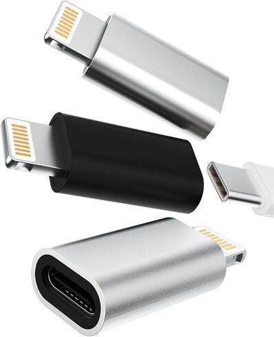 USB C to Lightning Adapter Charger Jack Converter(3Pack)for Apple for iPhone14 Pro Type C Female Lightening Male Adaptor for iPad Connector Charging Cable Port Splitter Android Cord Accessories Dongle in Saudi Arabia