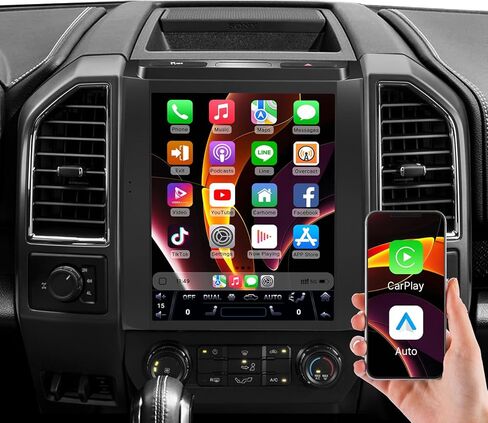 For Ford F150 2015 2016 2017 2018 2019 2020 Upgraded Car Radio KuTaiTai 8-core 4+64GB 12.1Inch Car Stereo for F150 Screen with Carplay, Android Auto, Mirrorlink, GPS, WiFi, Bluetooth, SWC +Rear Camera in Saudi Arabia