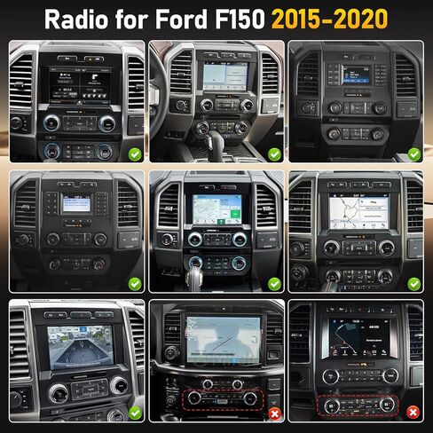 For Ford F150 2015 2016 2017 2018 2019 2020 Upgraded Car Radio KuTaiTai 8-core 4+64GB 12.1Inch Car Stereo for F150 Screen with Carplay, Android Auto, Mirrorlink, GPS, WiFi, Bluetooth, SWC +Rear Camera in Saudi Arabia