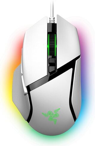 ماوس الألعاب الضوئي السلكي Razer Basilisk V3 مع إضاءة Chroma RBG - أبيض (متجدد) in Saudi Arabia