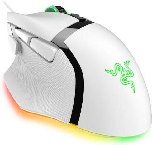 ماوس الألعاب الضوئي السلكي Razer Basilisk V3 مع إضاءة Chroma RBG - أبيض (متجدد) in Saudi Arabia