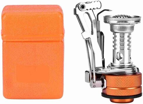 Portable Camping Stove Windproof Backpacking Stove with Stable Support for Outdoor Cooking, Hiking & Adventure(Black) in Saudi Arabia