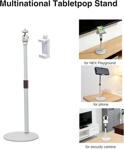 Desktop Stand for NEX Playground Device Phone Security Camera - Adjustable Height Mount with Device Clip, Aluminum Alloy Construction, 1/4" Threading, 30.5-45.5cm in Saudi Arabia