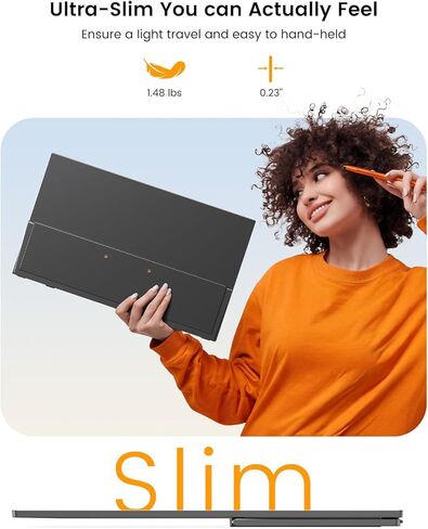 شاشة UPERFECT المحمولة التي تعمل باللمس مقاس 15.6 بوصة، وشاشة كمبيوتر محمول مزودة بلوحة مفاتيح بلوتوث، وبطارية مدمجة بقوة 8000 مللي أمبير في الساعة | حامل قابل للتعديل | مكبرات الصوت، شاشة خارجية رفيعة للغاية للهاتف، وحدة التحكم بالألعاب in Kuwait