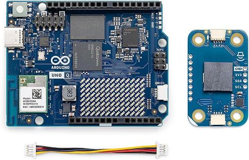 Arduino UNO Q 4GB + Modulino Buzzer — Plug‑and‑Play Qwiic Sound Module Bundle for AI, IoT, Robotics & Prototyping | Linux + Arduino | No‑Solder Modular Expansion in Saudi Arabia