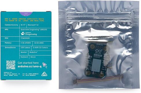 Arduino UNO Q 4GB + Modulino Buzzer — Plug‑and‑Play Qwiic Sound Module Bundle for AI, IoT, Robotics & Prototyping | Linux + Arduino | No‑Solder Modular Expansion in Saudi Arabia