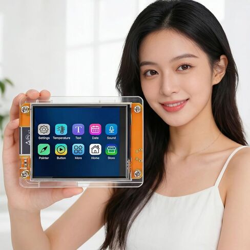2.8" ESP32 Display ILI9341 Driver with Acrylic Case, 2.8inch ESP32-2432S028R ESP32 Display 240x320 Resistive Touchscreen TFT LCD, ESP32 Development Board for Arduino IDE in Saudi Arabia
