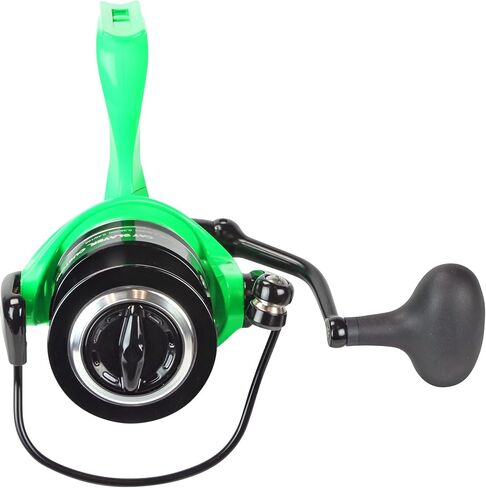 Okuma Cat Slayer Custom Spinning Reel – 6000 Size Catfish Reel with DFD Dual Force Drag, Flite Drive System, UV Reactive Body, Neon Green, CSC-6000NG in Kuwait