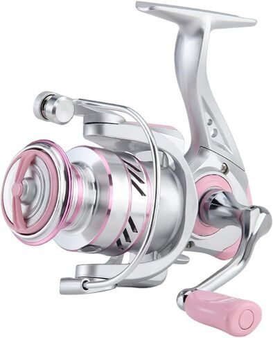 Generation Pink Spinning Fishing Reel – High-Performance 5.2:1 Gear Ratio Spinning Reel with Smooth Inline (Screw-in) Design for Precision Casting & All-Day Comfort in Saudi Arabia