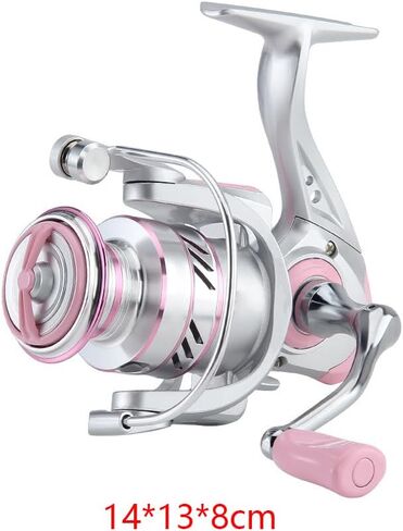 Generation Pink Spinning Fishing Reel – High-Performance 5.2:1 Gear Ratio Spinning Reel with Smooth Inline (Screw-in) Design for Precision Casting & All-Day Comfort in Saudi Arabia