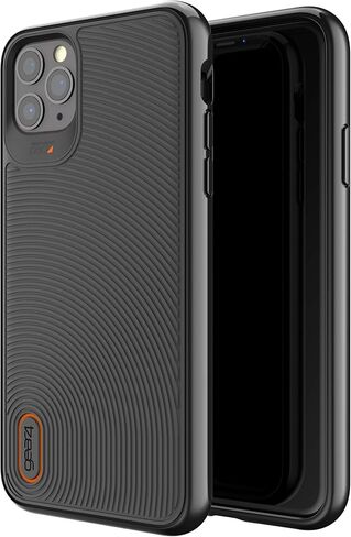 ZAGG Gear4 Battersea Compatible with iPhone 11 Pro Max Case, Advanced Impact Protection with Integrated D3O Technology Phone Cover - Black in Saudi Arabia