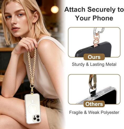 4 PCS Phone Tether Tab Phone Lanyard Patch with 360° Swivel Rotatable Without Adhesive Heavy Duty Universal Phones Insert for Strap Replacement Part Compatible with Cell Phones Straps Wristbands in Kuwait