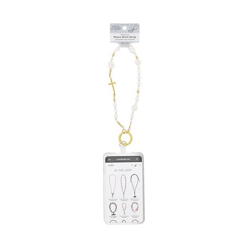 Pavilion Gift Company - Cross - Beaded Hands-Free Wrist Phone Strap Religion Religious Faithful Wristlet Accessory in Saudi Arabia