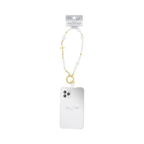 Pavilion Gift Company - Cross - Beaded Hands-Free Wrist Phone Strap Religion Religious Faithful Wristlet Accessory in Saudi Arabia