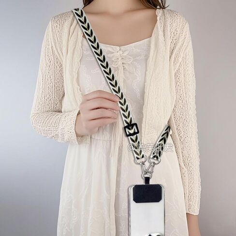 Mobile Phone Lanyards with Leaf, Long and Wide Shoulder Straps, Adjustable, Sturdy, Durable for All Kinds of Smartphones in Saudi Arabia