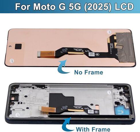 Motorola LCD لـ G 5G [إصدار 2025] مجموعات استبدال الشاشة مع إطار XT2513V XT2513-1 XT2513-2 مجموعة شاشة تعمل باللمس محول رقمي 6.7 بوصة in Kuwait