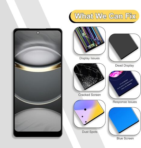 شاشة LCD بديلة لهاتف Samsung Galaxy S20 FE 5G لهاتف Galaxy S20 FE SM-G781 G781B G781U G781F/DS G781W شاشة LCD تعمل باللمس مقاس 6.5 بوصة (أسود مع إطار) in Kuwait