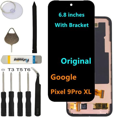 Original for Google Pixel 9 pro XL Screen Replacement Pixel 9 pro XL 5G GGX8B GZC4K GQ57S Display Touch Screen Digitizer Assembly with Fingerprints and with Tools. in Saudi Arabia