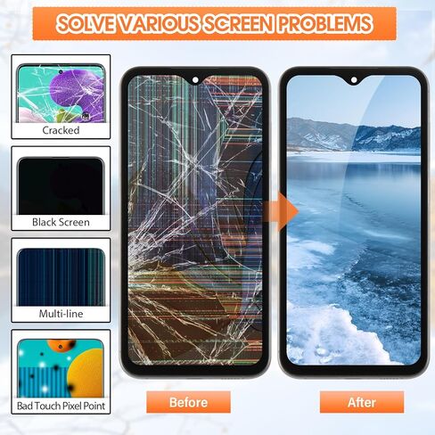 شاشة OLED لشاشة Samsung S23 FE بديلة لشاشة Samsung S23 FE LCD SM-S711B، SM-S711U أجزاء إصلاح مجموعة التحويل الرقمي التي تعمل باللمس مع إطار (أسود مع وظيفة بصمة الإصبع) in Saudi Arabia