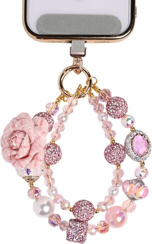 Butterfly Jeweled Phone Charms Strap Luxurious Phone Wrist Strap Vintage Cellphone Chain in Saudi Arabia