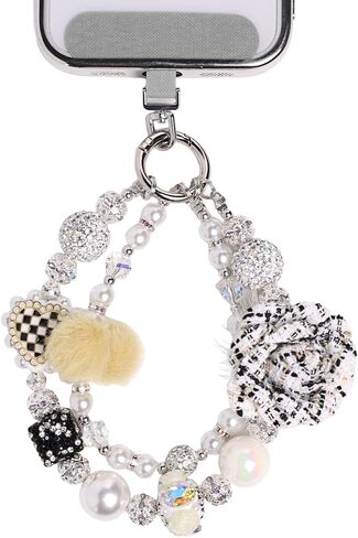 Butterfly Jeweled Phone Charms Strap Luxurious Phone Wrist Strap Vintage Cellphone Chain in Saudi Arabia