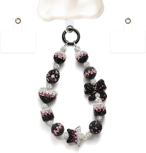 Butterfly Jeweled Phone Charms Strap Luxurious Phone Wrist Strap Vintage Cellphone Chain in Saudi Arabia