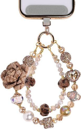 Butterfly Jeweled Phone Charms Strap Luxurious Phone Wrist Strap Vintage Cellphone Chain in Saudi Arabia