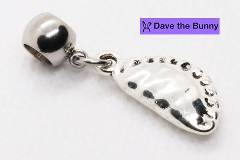 Dave The Bunny Pierogi Charm - Dumpling Charm Stainless Steel Connector with Metal Alloy Polish Food Ravioli Pierogies Dumpling Empanada to go with your Pierogi Maker Press in Saudi Arabia