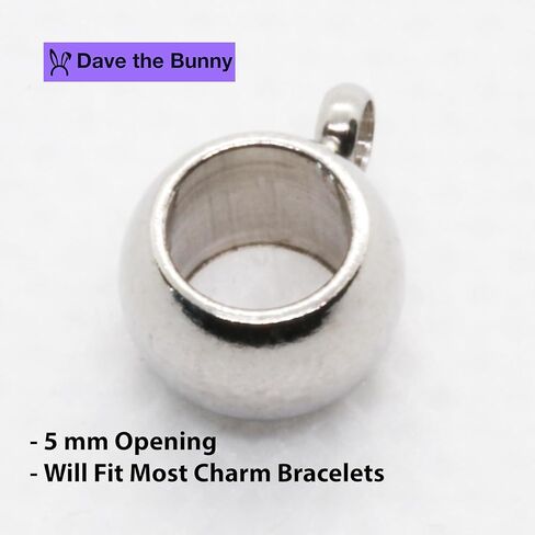 Dave The Bunny Pierogi Charm - Dumpling Charm Stainless Steel Connector with Metal Alloy Polish Food Ravioli Pierogies Dumpling Empanada to go with your Pierogi Maker Press in Saudi Arabia