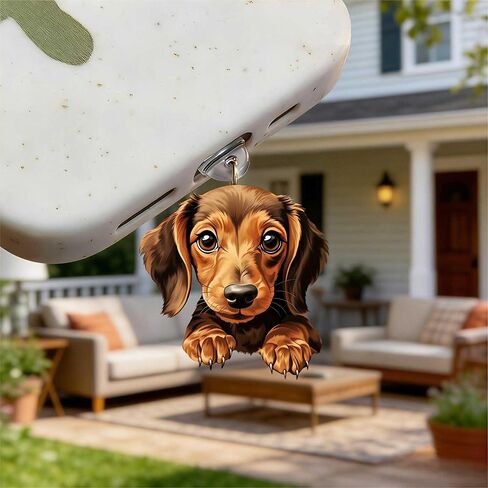 Adorable Dachshund Puppy Dust Plug Acrylic Charms for electronic products,Type-C Charging Port Dust Plugs Pendant Compatible with E-Reader Phone Tablet, Gift for Christmas, Birthday, Anniversary Day in Saudi Arabia