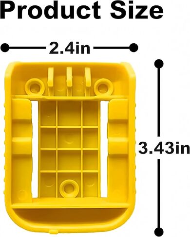 حامل بطارية Rivershine 14 حزمة متوافق مع بطارية Dewalt 20V، رف تخزين مثبت على الحائط لبطاريات DCB200 DCB203 DCB204 DCB205 DCB606 - المرآب، منظم شاحنة العمل (مع 42 براغي، بدون بطارية) in Kuwait