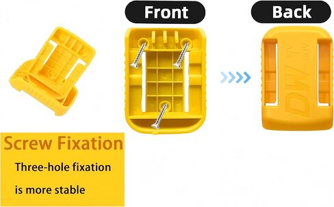 حامل بطارية Rivershine 14 حزمة متوافق مع بطارية Dewalt 20V، رف تخزين مثبت على الحائط لبطاريات DCB200 DCB203 DCB204 DCB205 DCB606 - المرآب، منظم شاحنة العمل (مع 42 براغي، بدون بطارية) in Kuwait