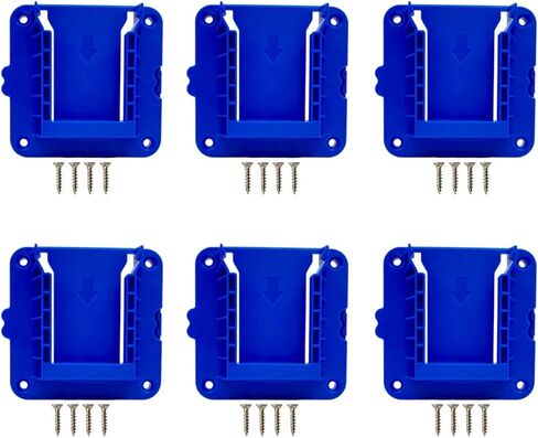 Battery Holders Compatible with Kobalt 24V Max Batteries KB624-03 KB524-03 KB424-03 KB224-03,Wall Mount Batteries Hanger for Garage/Workshop/Work Truck(6 Pack, w/24 Screws, No Battery) in Saudi Arabia