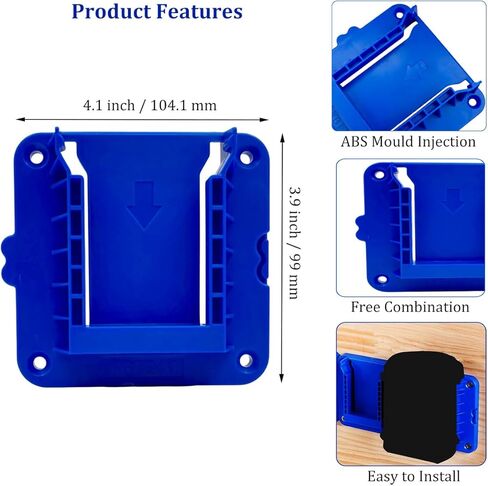 Battery Holders Compatible with Kobalt 24V Max Batteries KB624-03 KB524-03 KB424-03 KB224-03,Wall Mount Batteries Hanger for Garage/Workshop/Work Truck(6 Pack, w/24 Screws, No Battery) in Saudi Arabia