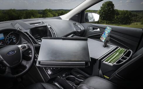 AutoExec Reach Desk Front Seat Car Desk and Portable Workstation with Phone Mount and Phone Vent Clip, Black in Saudi Arabia