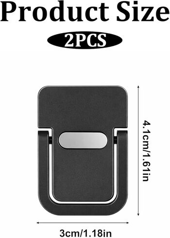 Portable Keyboard Riser 2pcs Mini Laptop Stand Metal Foldable Laptop Riser Holder Ventilated Cooling Computer Notebook Stand Ergonomic Computer Keyboard Lift with Anti-Slip Pads in Saudi Arabia